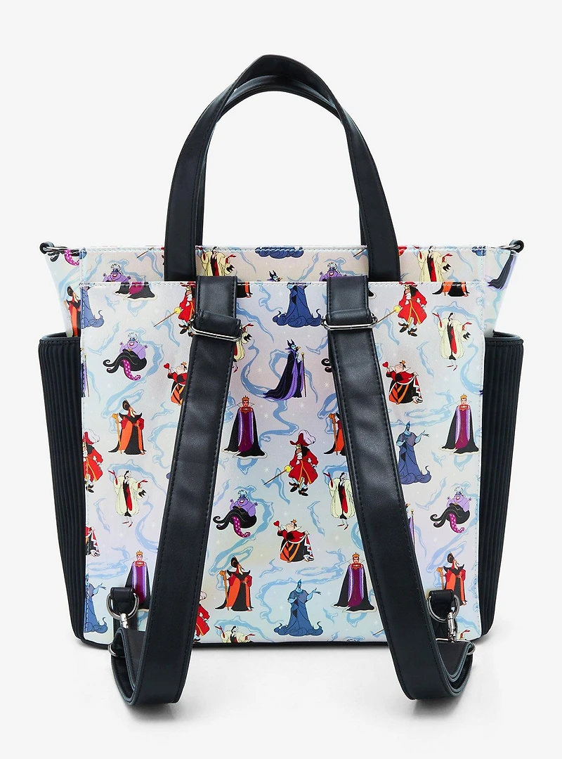 Loungefly Disney Villains Allover Print Iridescent Tote Bag
