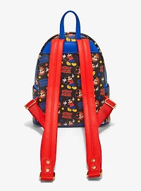 Loungefly Disney Mickey Mouse Classic Icons Allover Print Mini Backpack