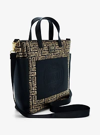 Loungefly Marvel Metallic Logo Allover Print Tote Bag