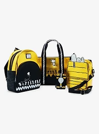 Loungefly Peanuts 75th Anniversary Snoopy on Doghouse Metallic Crossbody Bag