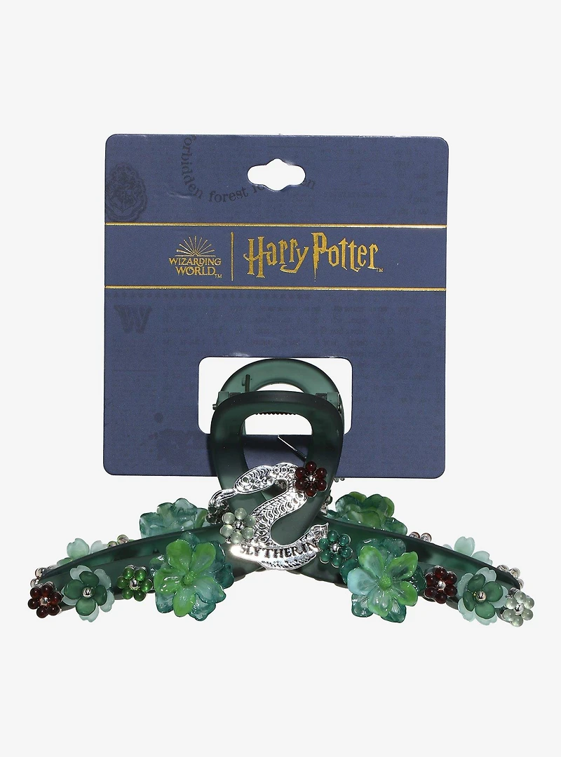 Harry Potter Slytherin Floral Claw Clip — BoxLunch Exclusive