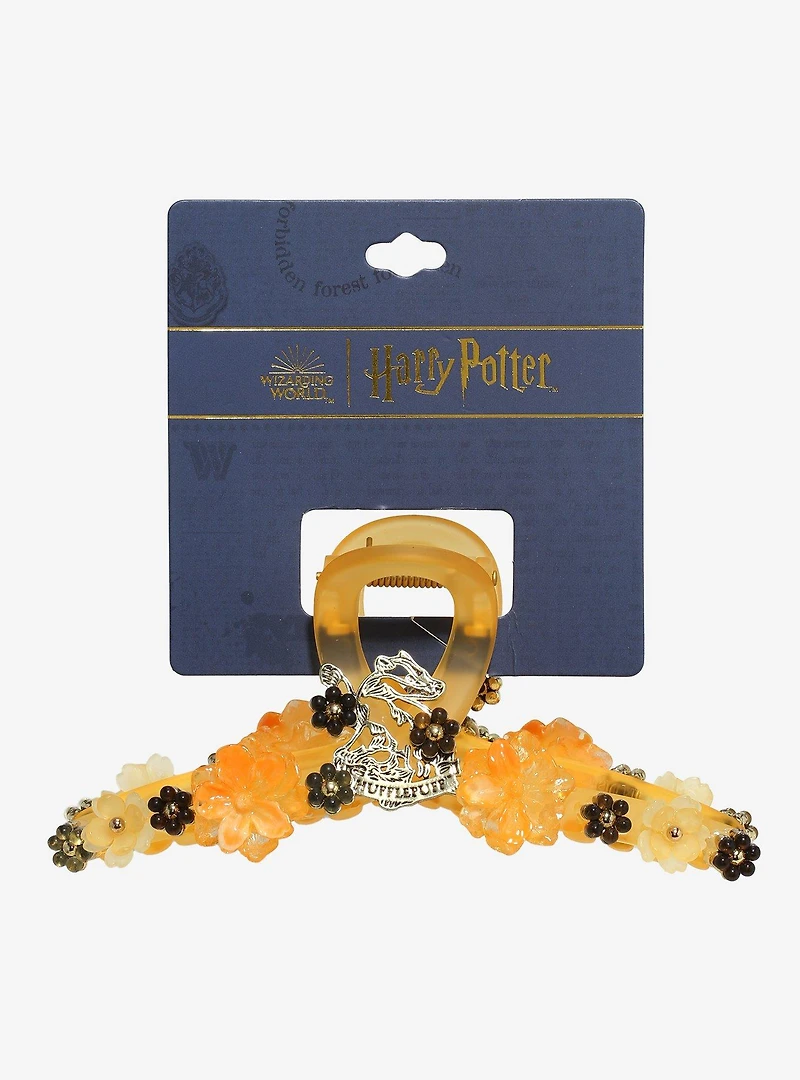 Harry Potter Hufflepuff Floral Claw Clip — BoxLunch Exclusive
