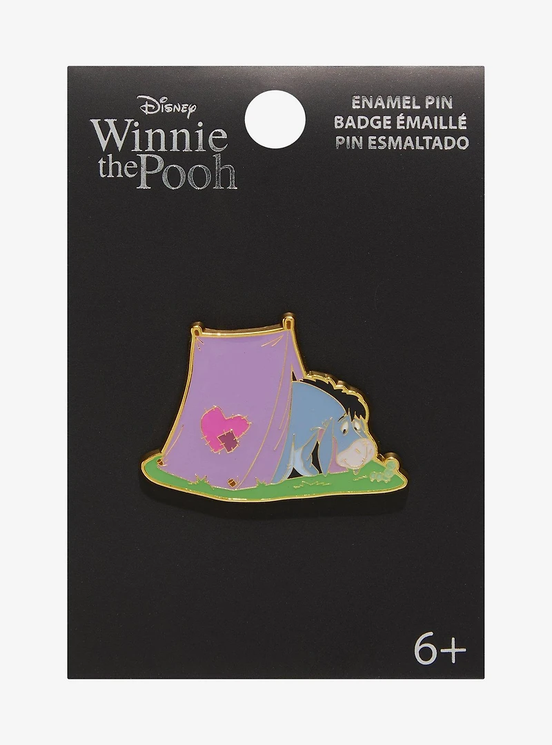 Loungefly Winnie the Pooh Eeyore Camping Tent Enamel Pin — BoxLunch Exclusive