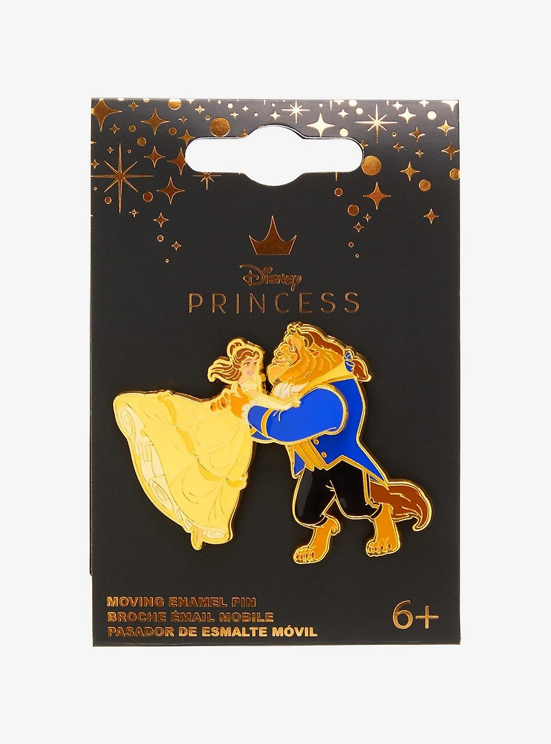 Loungefly Disney Beauty and The Beast Belle & Beast Dancing Moving Enamel Pin - BoxLunch Exclusive