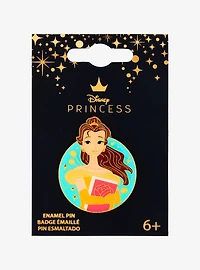 Loungefly Disney Beauty & the Beast Belle Book Circular Enamel Pin — BoxLunch Exclusive