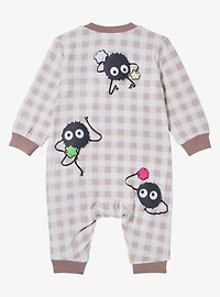 Studio Ghibli Spirited Away Soot Sprites Zippered Infant One-Piece