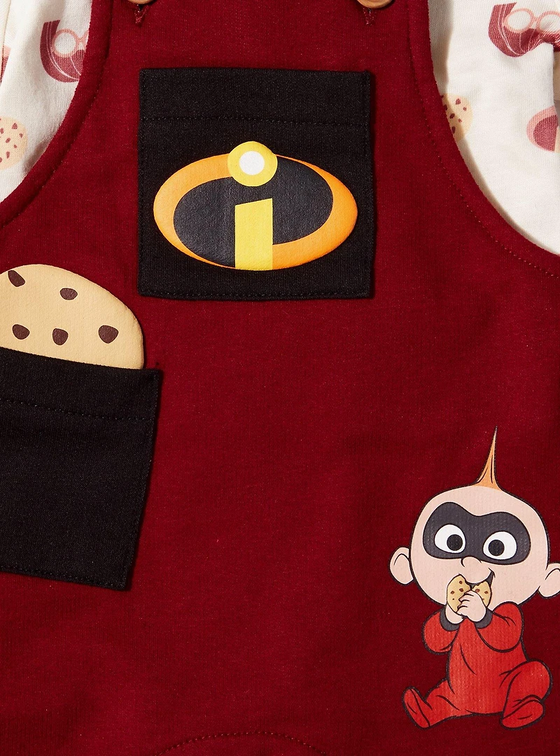 Disney Pixar The Incredibles Jack-Jack Cookie Infant T-Shirt & Overall Set — BoxLunch Exclusive