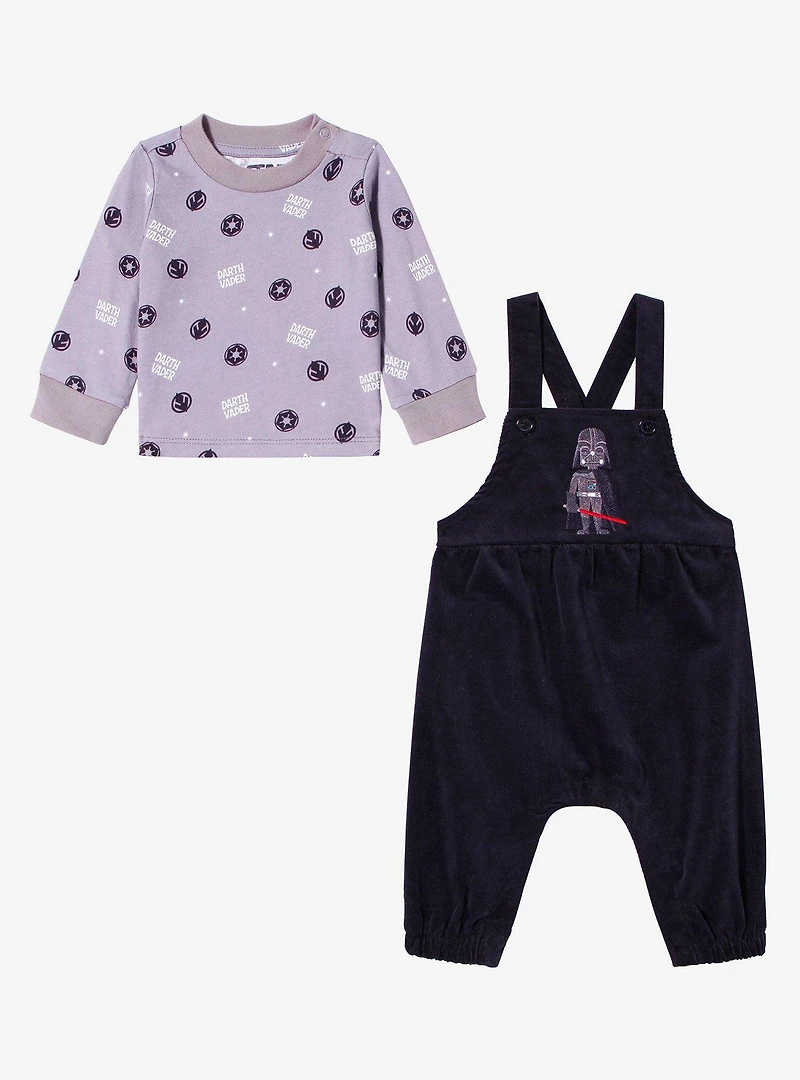 Star Wars Darth Vader Infant Long Sleeve T-Shirt and Overall Set