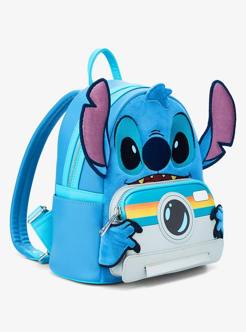 Loungefly Disney Lilo & Stitch Figural Stitch with Camera Mini Backpack - BoxLunch Exclusive