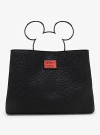 Loungefly Disney Mickey Mouse Black Figural Handle Handbag - BoxLunch Exclusive