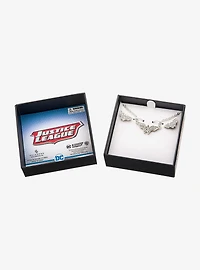 DC Comics Wonder Woman Logo Stud Earrings & Necklace Set