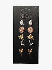 Game of Thrones House Sigil Stud Earring Set