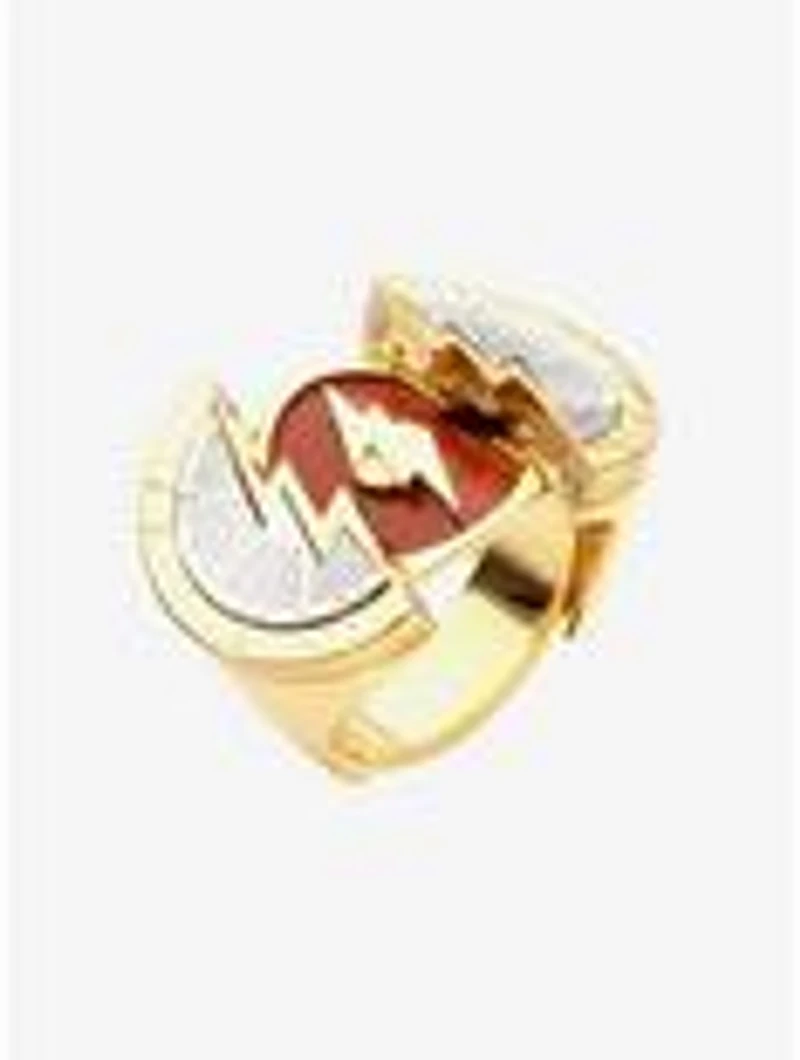 DC Comics The Flash Gold IP Slides Open Ring