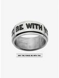 Star Wars May The Force Be With You Spinner Ring