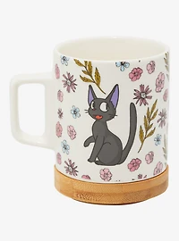 Studio Ghibli Kiki's Delivery Service Floral Jiji Mug with Coaster - BoxLunch Exclusive