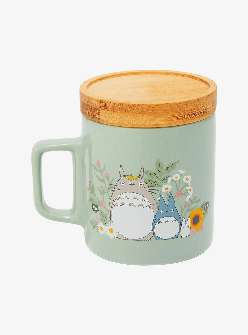 Studio Ghibli My Neighbor Totoro Sunflower Mug with Bamboo Coaster — BoxLunch Exclusive