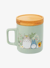 Studio Ghibli My Neighbor Totoro Sunflower Mug with Bamboo Coaster — BoxLunch Exclusive