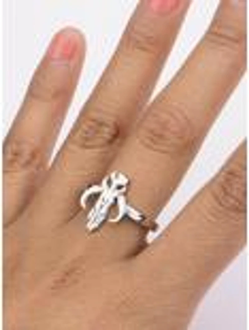 Star Wars The Mandalorian Symbol Cut Out Petite Ring