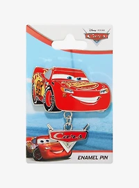 Disney Pixar Cars Lightning McQueen Title Dangling Enamel Pin