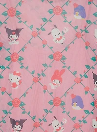 Sanrio Kuromi Mesh Layered Long Sleeve Women's Plus T Shirt — BoxLunch Exclusive