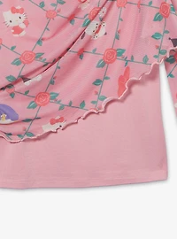 Sanrio Kuromi Mesh Layered Long Sleeve Women's Plus T Shirt — BoxLunch Exclusive