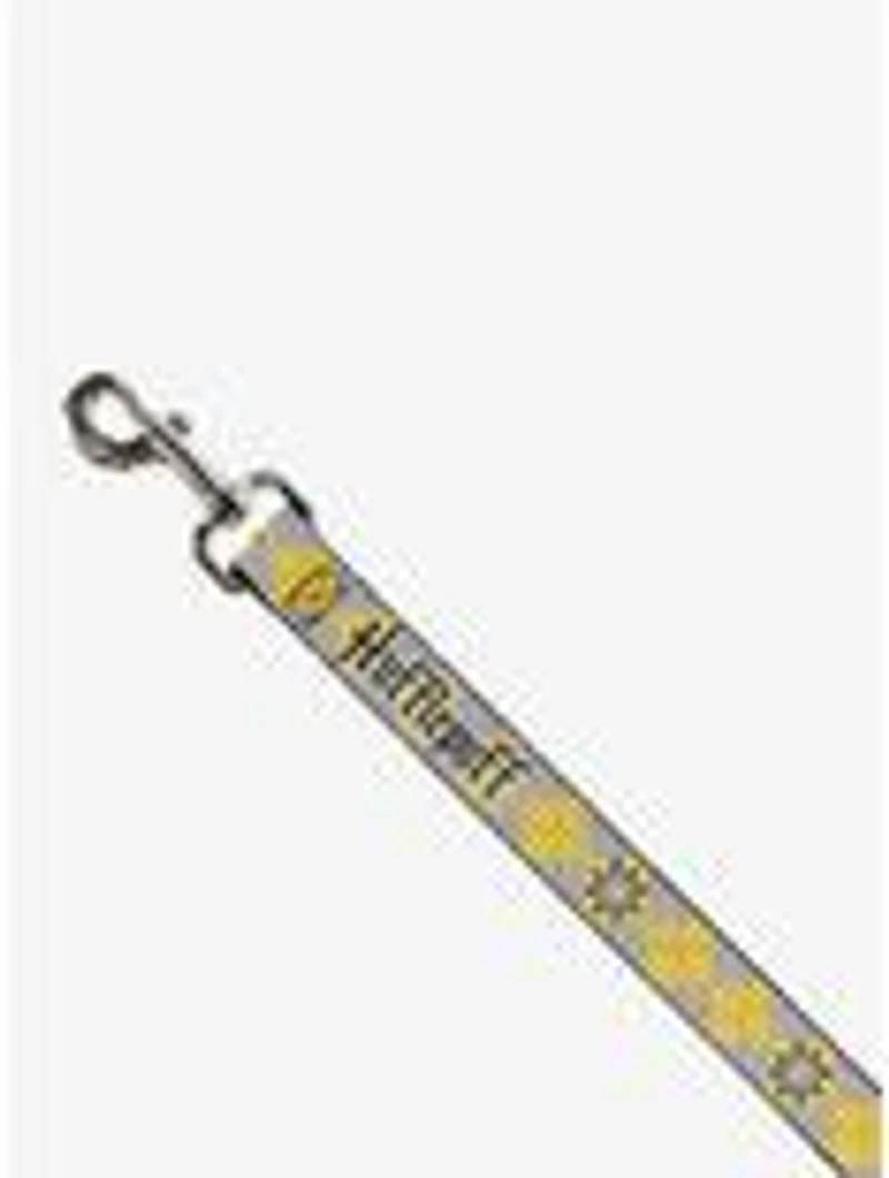 Harry Potter Hufflepuff Stars Argyle Plaid Dog Leash