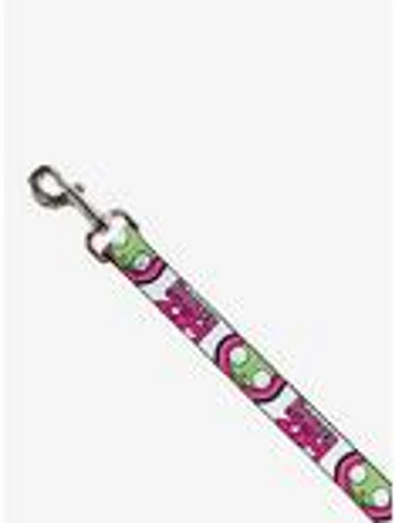 Invader Zim Title Logo and GIR Pose Close Up Dog Leash