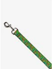 Teenage Mutant Ninja Turtles Faces Stacked Dog Leash