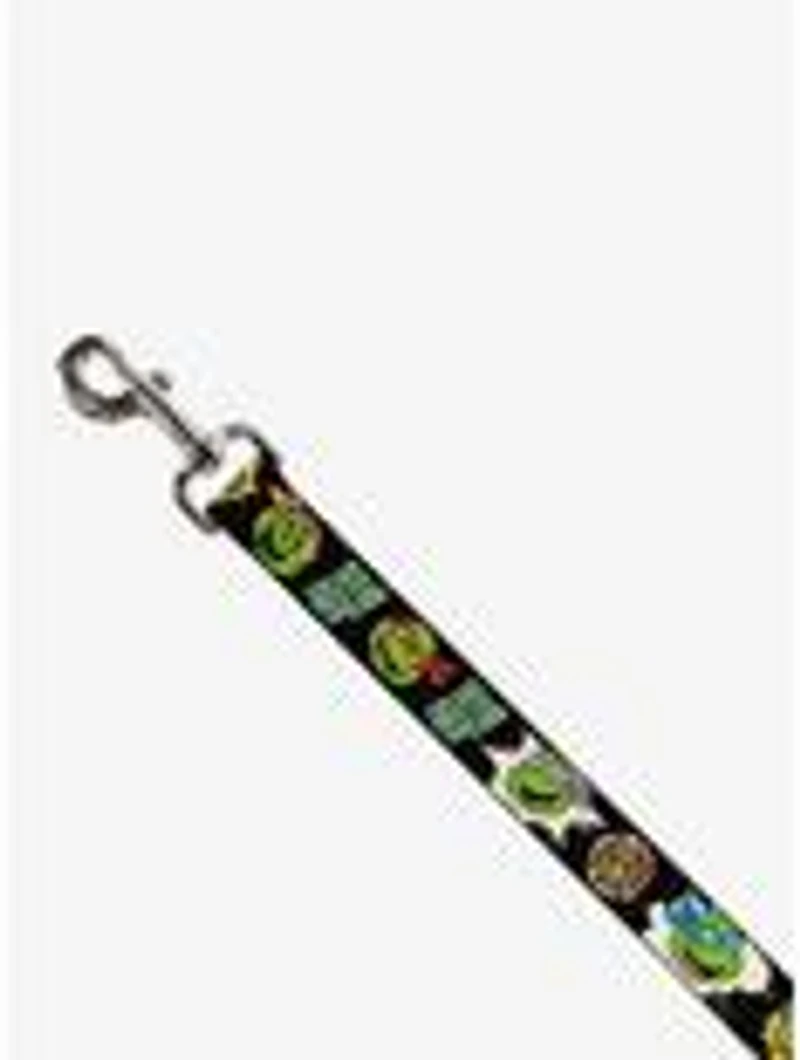 Teenage Mutant Ninja Turtles Faces and Icons Dog Leash