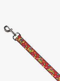 The Flintstones Fruity Pebbles Cereal Scattered Dog Leash