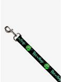 Rick and Morty Title Logo Portal Pose Dog Leash