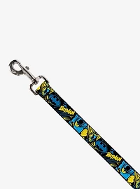 DC Comics Batman Poses and Logo Collage Dog Leash