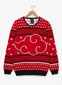 Naruto Shippuden Akatsuki Cloud Holiday Sweater — BoxLunch Exclusive
