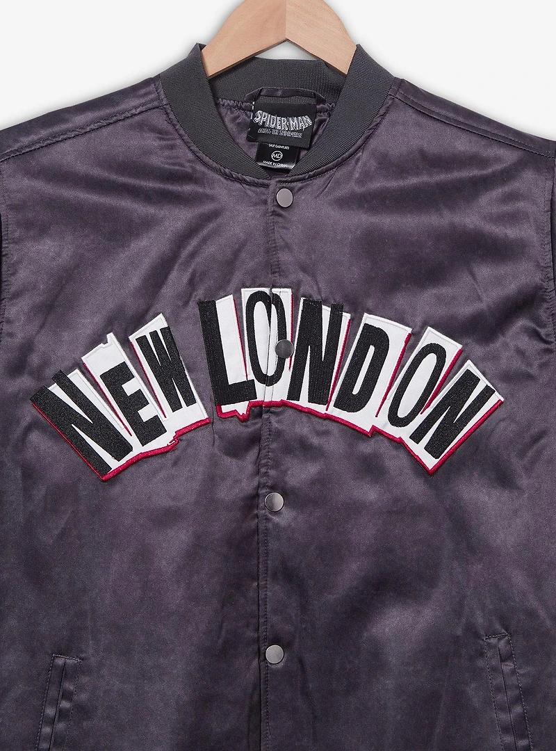 Marvel Spider-Man: Across the Spider-Verse Spider-Punk New London Satin Bomber Jacket — BoxLunch Exclusive