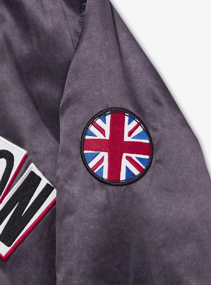 Marvel Spider-Man: Across the Spider-Verse Spider-Punk New London Satin Bomber Jacket — BoxLunch Exclusive