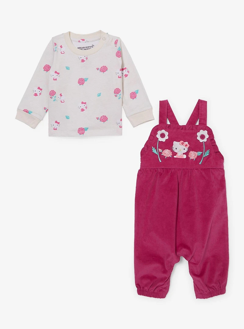 Sanrio Hello Kitty Rose Infant Long Sleeve Shirt and Overall Set — BoxLunch Exclusive