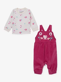 Sanrio Hello Kitty Rose Infant Long Sleeve Shirt and Overall Set — BoxLunch Exclusive