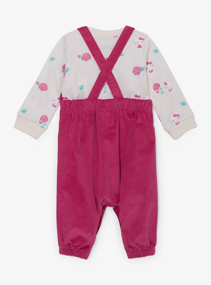 Sanrio Hello Kitty Rose Infant Long Sleeve Shirt and Overall Set — BoxLunch Exclusive