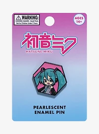 Vocaloid Hatsune Miku Pearlescent Frame Enamel Pin - BoxLunch Exclusive