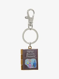 Beetlejuice Handbook for the Recently Deceased Hinge Keychain