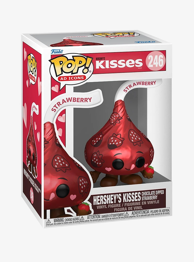 Funko Pop! Ad Icons Hershey's Kisses Chocolate Dipped Strawberry Vinyl Figure