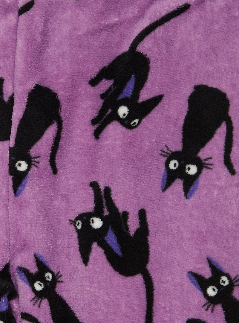 Studio Ghibli Kiki's Delivery Service Jiji Allover Print Plush Sleep Pants — BoxLunch Exclusive