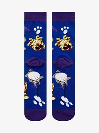 Studio Ghibli My Neighbor Totoro Cat Bus and Totoro Allover Print Crew Socks - BoxLunch Exclusive
