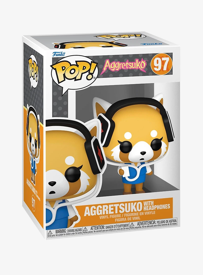 Funko Pop! Sanrio Aggretsuko Aggretsuko with Headphones Vinyl Figure