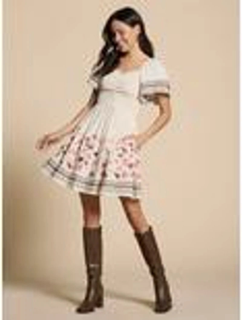 Disney Moana Floral Icons Cinched Smock Dress - BoxLunch Exclusive