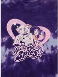 Totally Spies! Group Portrait Women's Tie-Dye Cropped Long Sleeve T-Shirt - BoxLunch Exclusive