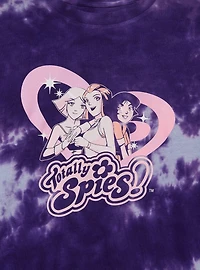 Totally Spies! Group Portrait Women's Tie-Dye Cropped Long Sleeve T-Shirt - BoxLunch Exclusive