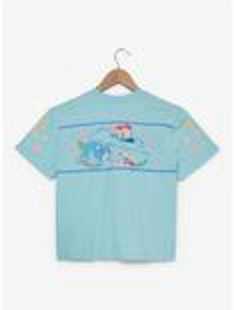 The Powerpuff Girls Trio Hibiscus Flowers Women's Cropped T-Shirt — BoxLunch Exclusive