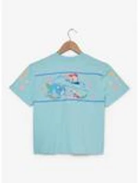 The Powerpuff Girls Trio Hibiscus Flowers Women's Cropped T-Shirt — BoxLunch Exclusive