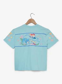 The Powerpuff Girls Trio Hibiscus Flowers Women's Cropped T-Shirt — BoxLunch Exclusive